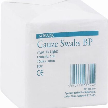 Gauze Swabs 8ply (Non Sterile) 10cm x 10cm (100)