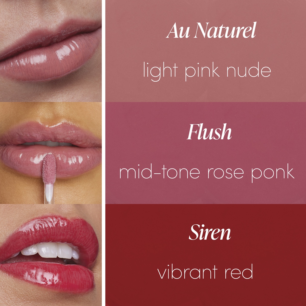 Jane Iredale Festive25 Glaze & Glow Colorluxe High Impact Lip Glaze Trio Kit - Image 2